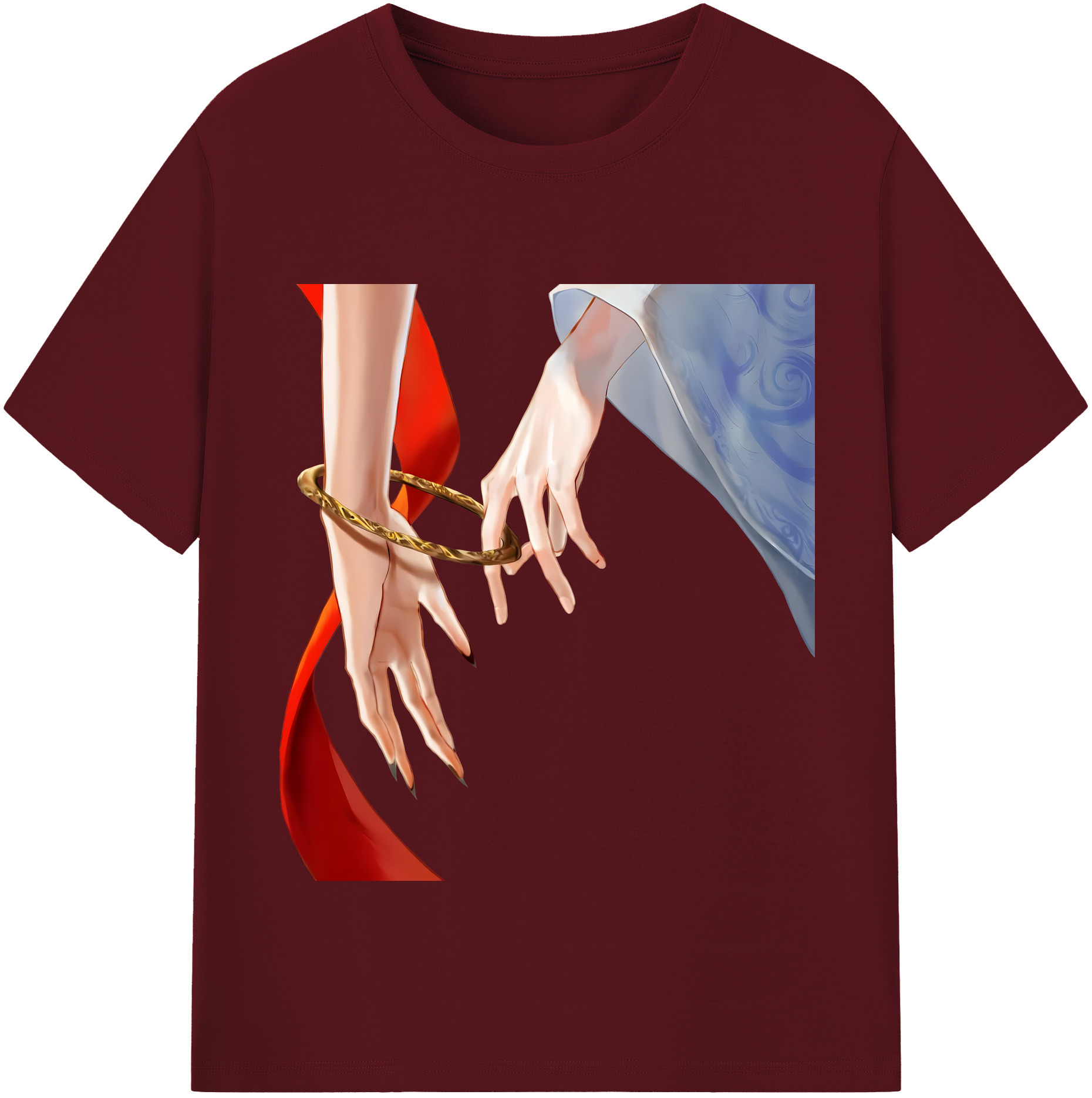 （画像用） Ne Zha 2 ナタ 魔童の大暴れ 綿100％半袖Tシャツ（フロントプリント）